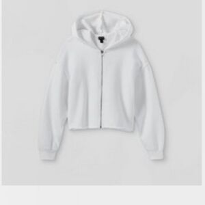 NWT Girls Art Class Lightweight Boxy Cropped Zip Up Hoodie Sweatshirt Sz XL